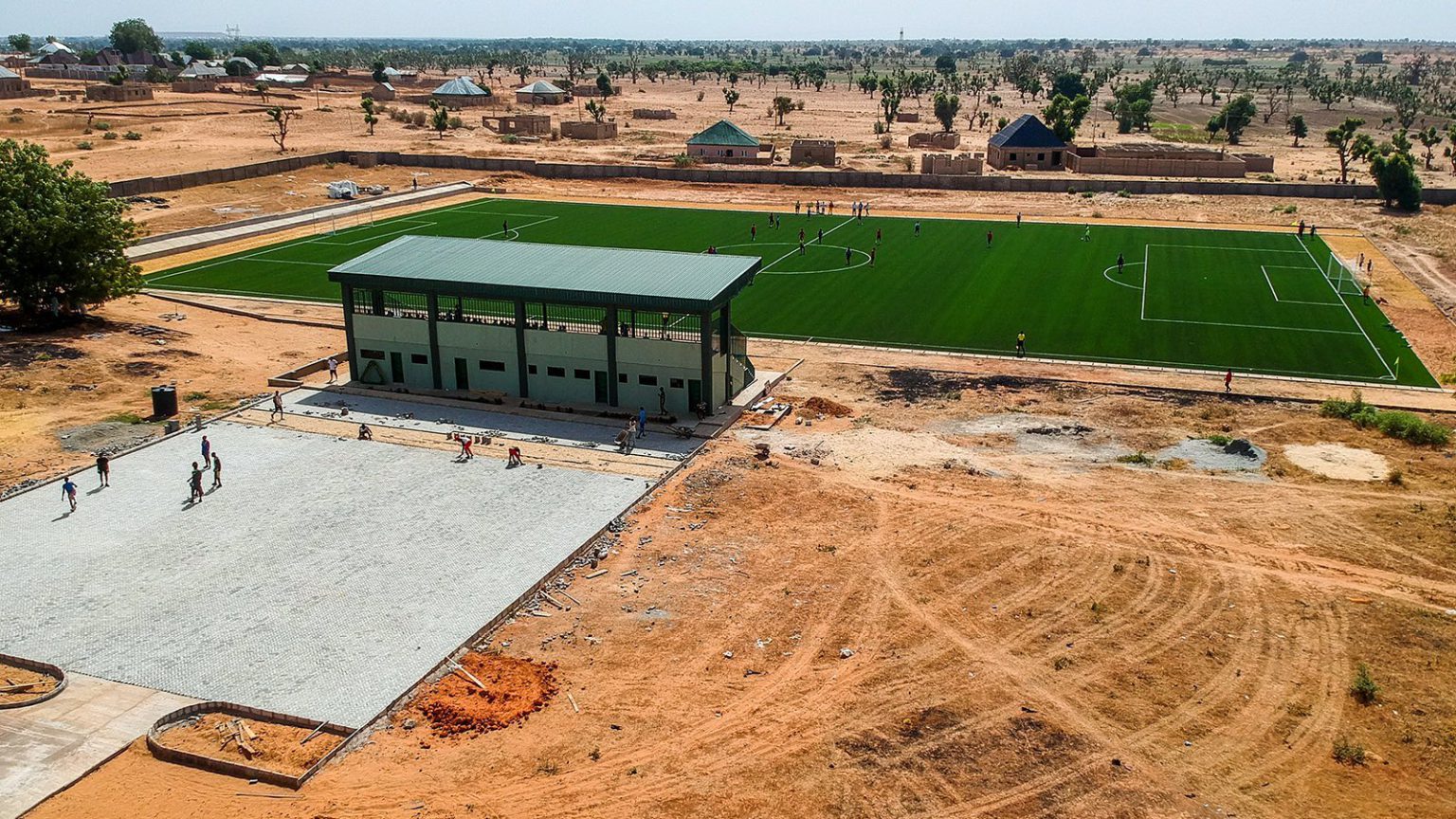 A stadium built in Kebbi State, Nigeria, for $1.2 million.
