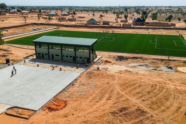 A stadium built in Kebbi State, Nigeria, for $1.2 million.